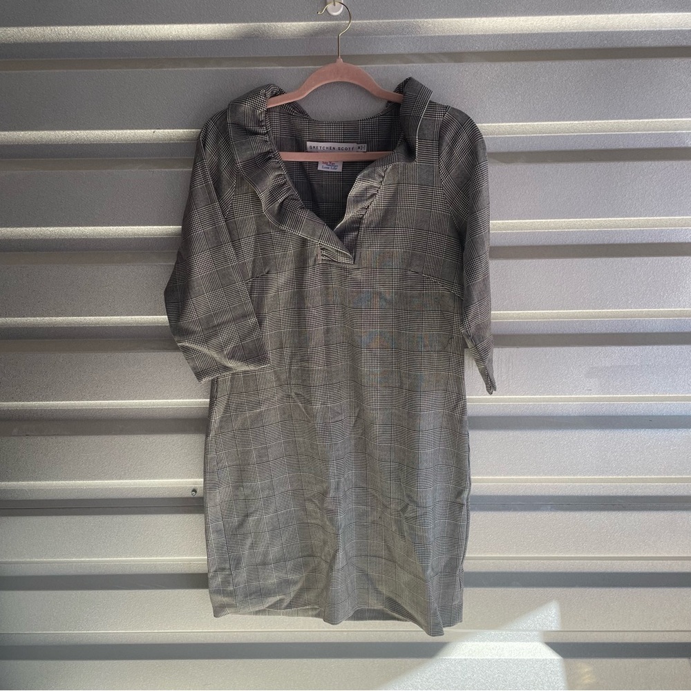 Wall Streeter Jersey Ruffneck Dress by Gretchen Scott Designs